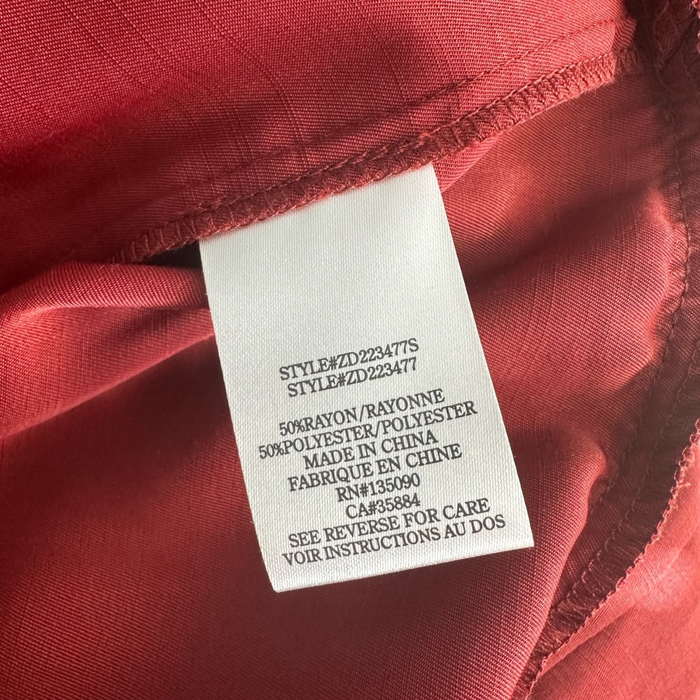 Z-SUPPLY Kylie Tiered Mini Dress in Red - Picture 7 of 8